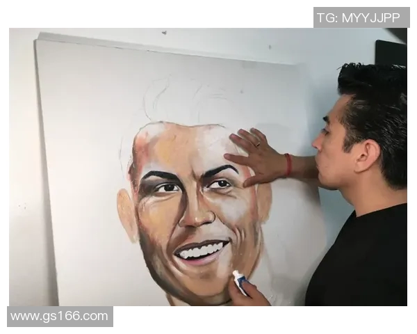 足球明星的简约肖像艺术作品展现与解析